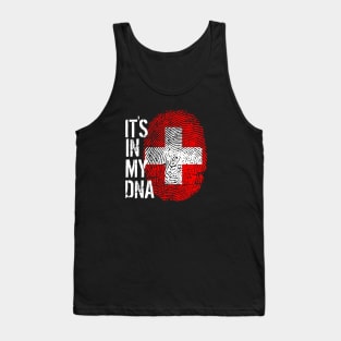 Switzerland Flag Fingerprint My Story DNA Swiss Tank Top